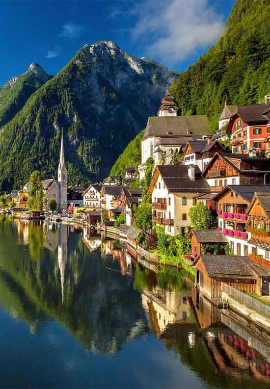 Village de Hallstatt en Autriche