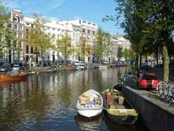 Vue sur le canal, Amsterdam