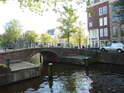 Vue sur un pont d'Amsterdam