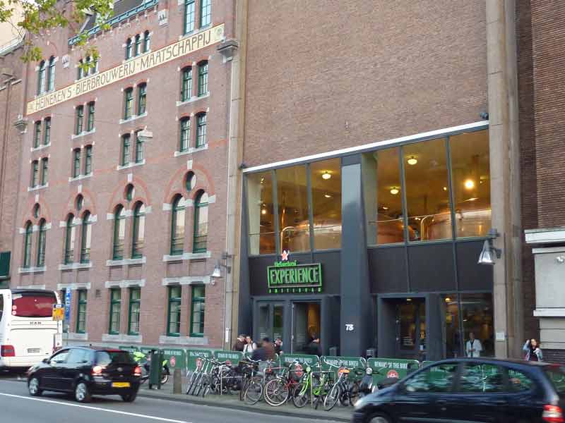 Façade de la brasserie Heineken, Amsterdam, Pays-Bas