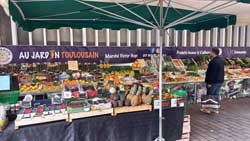 Primeur Au jardin toulousain, photo de fruits et légumes de producteurs d’Occitanie, marché Victor Hugo de Toulouse