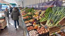 Au jardin toulousain, photo de fruits et légumes, marché Victor Hugo de Toulouse