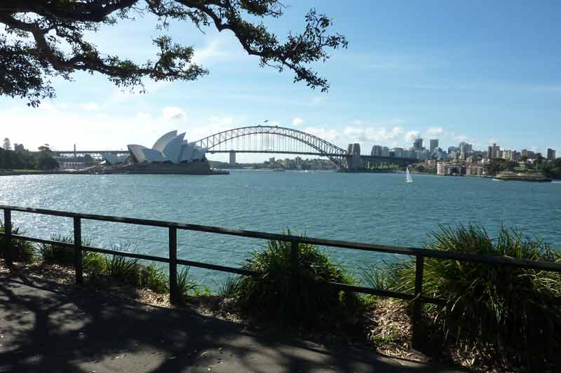Vue sur l’opéra de Sydney et le Harbour bridge