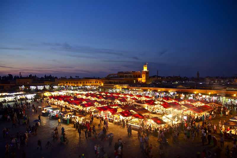 place Jamaa Alfna à Marrakech