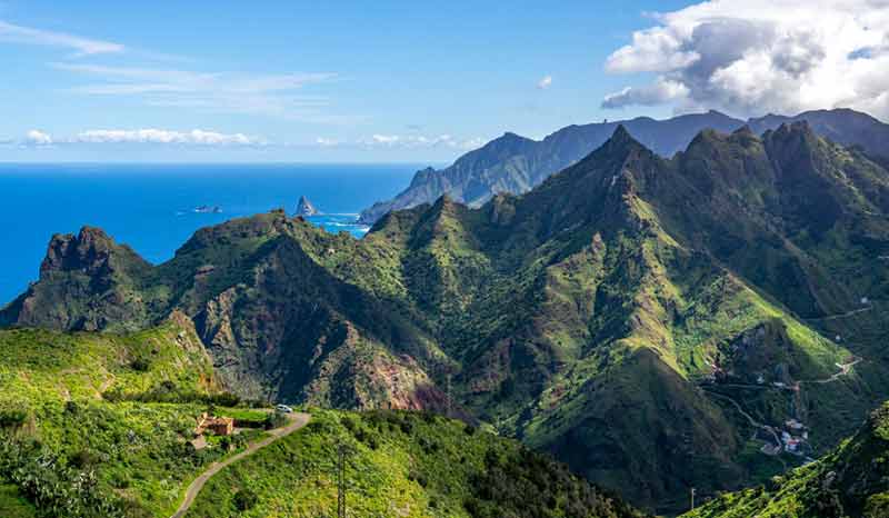Massif du Parc rural d'Anaga, à Tenerife, dans les Îles Canaries