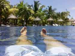 piscine de l'hôtel Tamassa, Ile Maurice