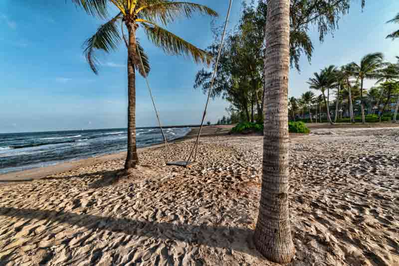 Photo prise sur la plage de l’Intercontinental Resort, île de Phu Quoc, Vietnam