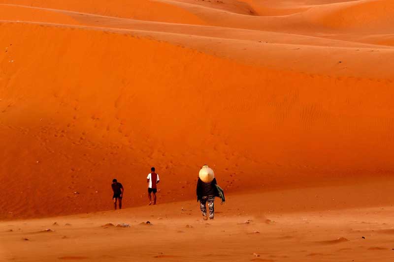 dunes rouges de Mui Ne en Asie