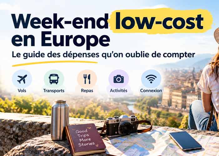 Illustration guide week-end low-cost en Europe