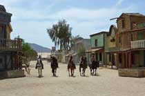 Cowboys dans un dsert en Espagne