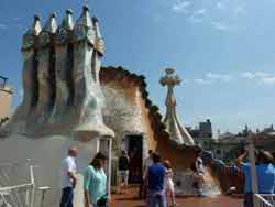 Cheminées de la casa Batlló, inscrite sur la liste du patrimoine mondial de l’Unesco