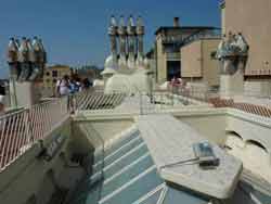 Cheminées de la casa Batlló, inscrite sur la liste du patrimoine mondial de l’Unesco