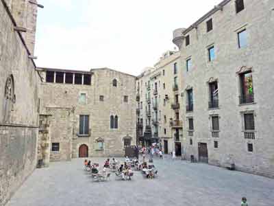 Plaça del Rei depuis la casa de Padellàs