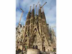 Sagrada Familia vue depuis l'extérieur