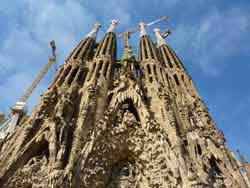 Sagrada Familia vue depuis l'extérieur