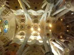 Plafond de la Sagrada Familia