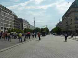 Avenue Unter den Linden au niveau de la Pariser Platz
