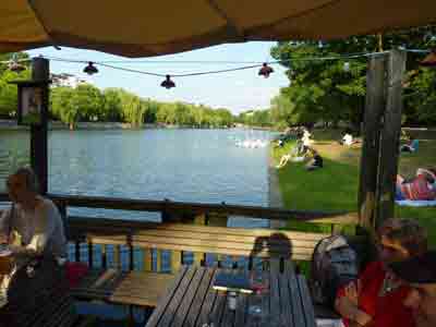 Guinguette, bar au bord du Landwehrkanal