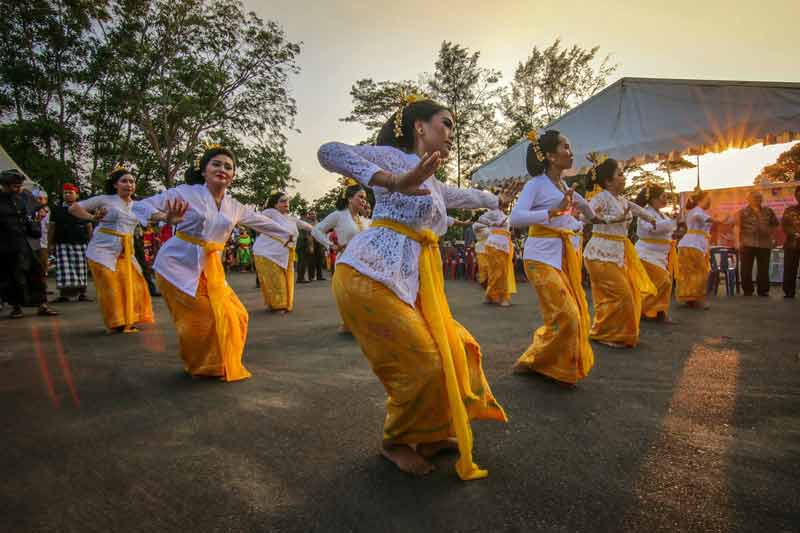 Spectacle de danse traditionnelle à Bali