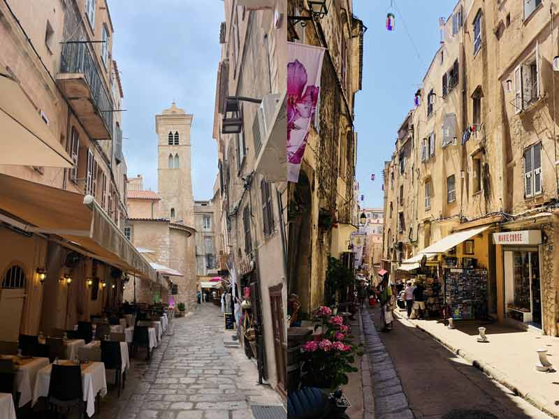 Ruelles de la vieille ville de Bonifacio, Corse