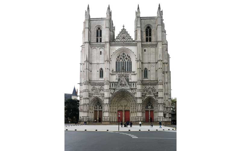 Façade de la cathédrale Saint-Pierre-et-Saint-Paul de Nantes