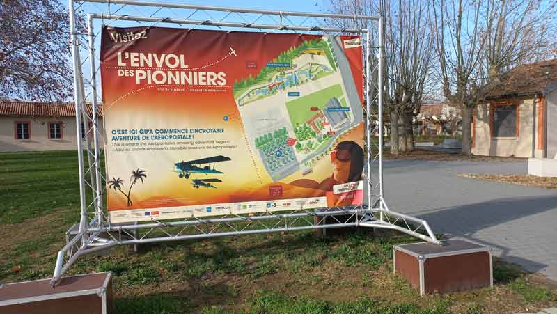 Affiche publicitaire de L'Envol des Pionniers (Toulouse)