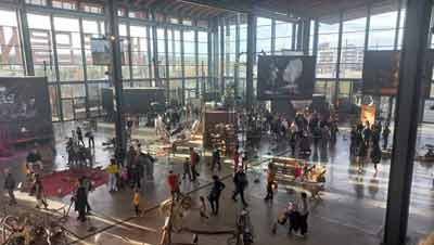 Vue sur les machines de la halle des machines, Montaudran Toulouse