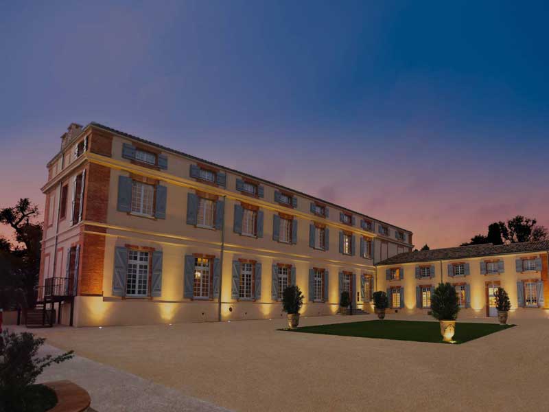 Château de Drudas (hotel spa Toulouse) vu de l'extérieur 