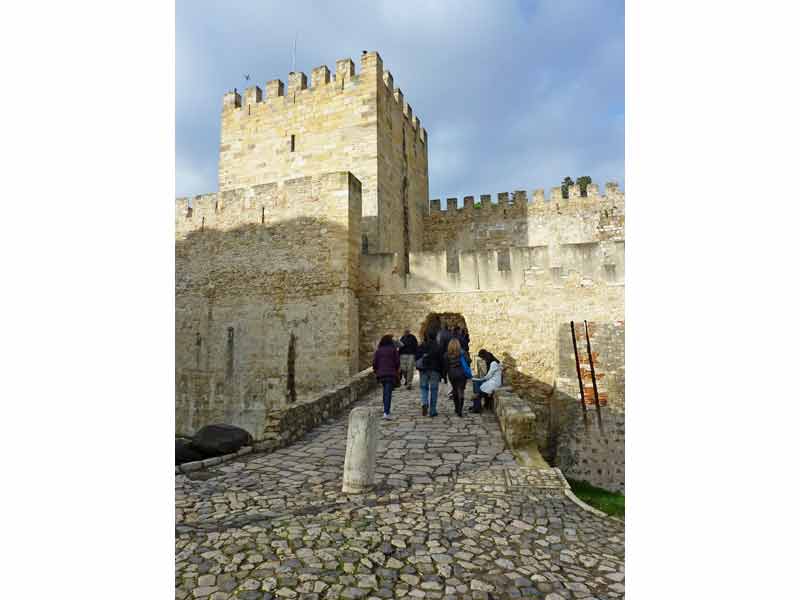 Entrée du château Saint-Georges (Castelo São Jorge), Lisbonne, Portugal