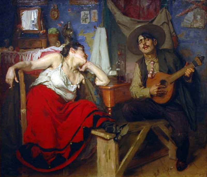 Fado, peinture de Jose malhoa