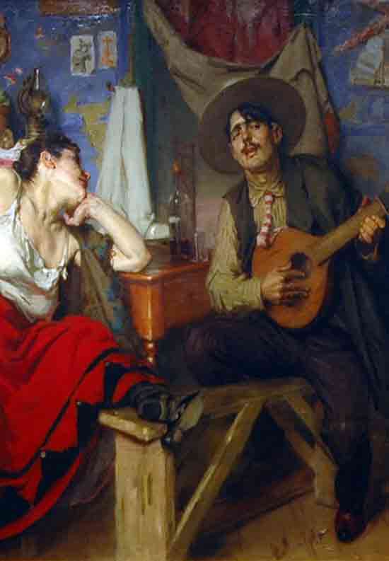 Fado, peinture de Jose malhoa