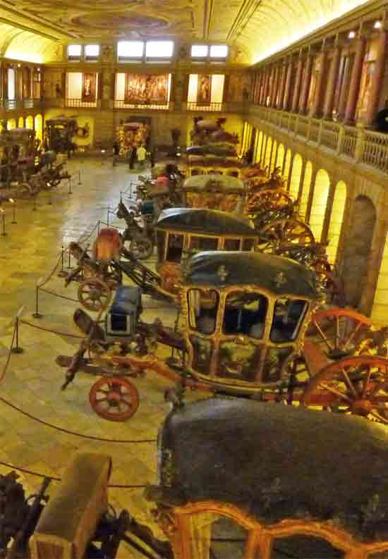 Collection de carrosses au muse des carrosses de Lisbonne