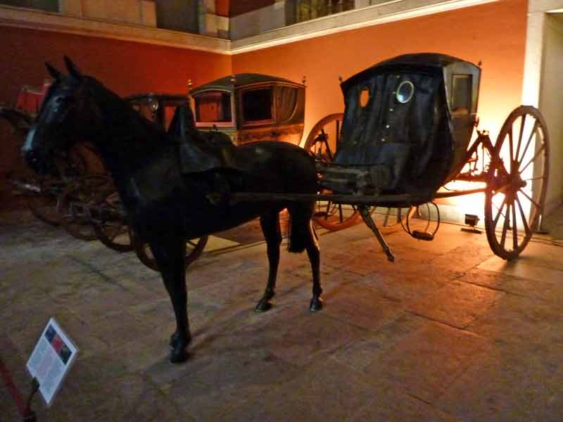 Collection de carosse au musée des carosse (museu dos coches) de Lisbonne (Portugal)