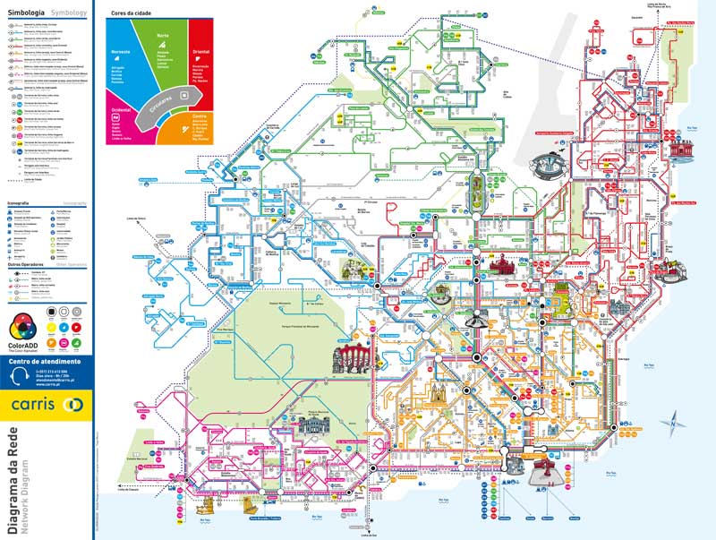 Plan bus Lisbonne