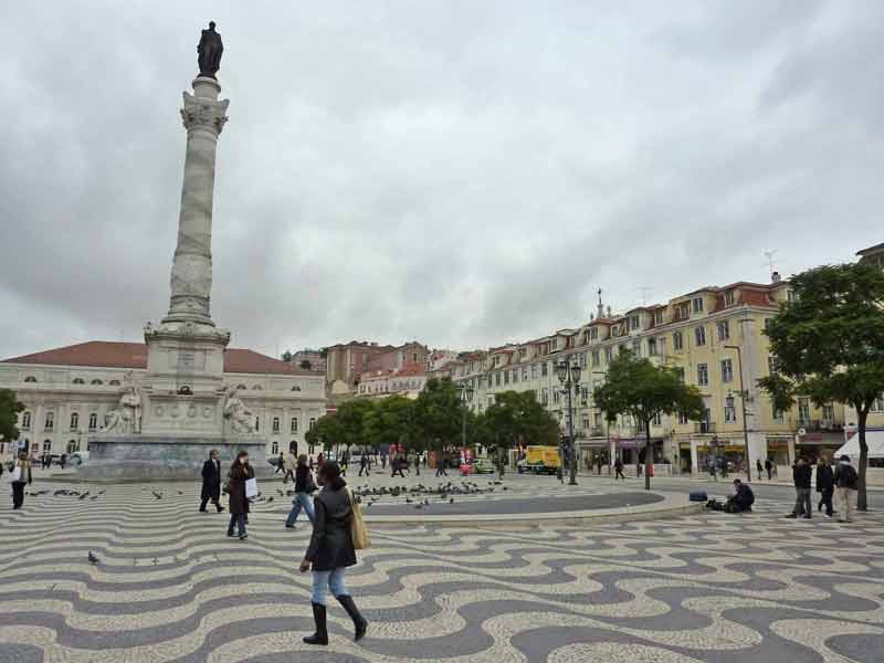 Statue en bronze de Dom Pedro IV (Praça Dom Pedro IV, Lisbonne)