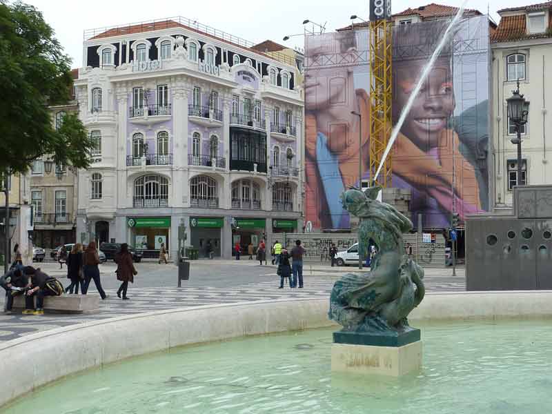 Hôtel sur le Rossio (praça Dom Pedro IV, Lisbonne)