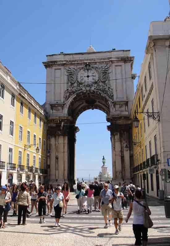 Arc de triomphe de la rue Augusta, Lisbonne (Portugal)