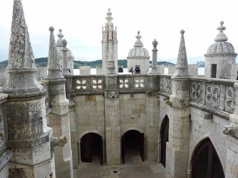 Tours de guet sur la terrasse de la tour de Belém, Lisbonne