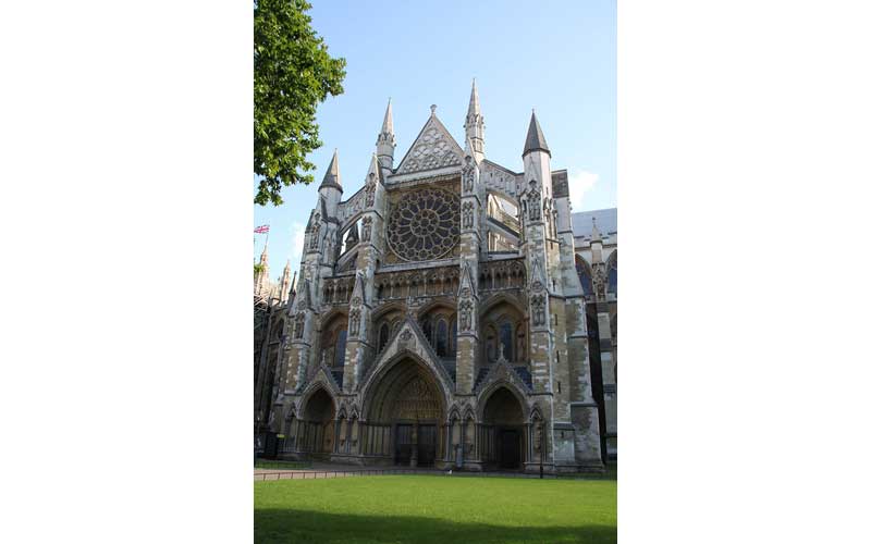 Entrée nord de l'abbaye de Westminster