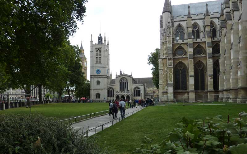 Vue sur l'abbaye de Westminster depuis Broad Sanctuary