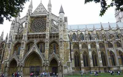 Faade nord de l'abbaye de Westminster