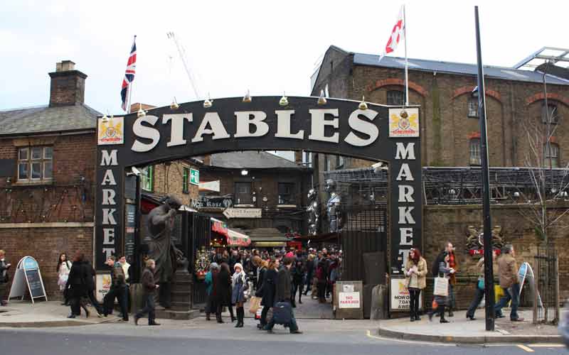 Stables Market, anciennes écuries reconverties en marché couvert