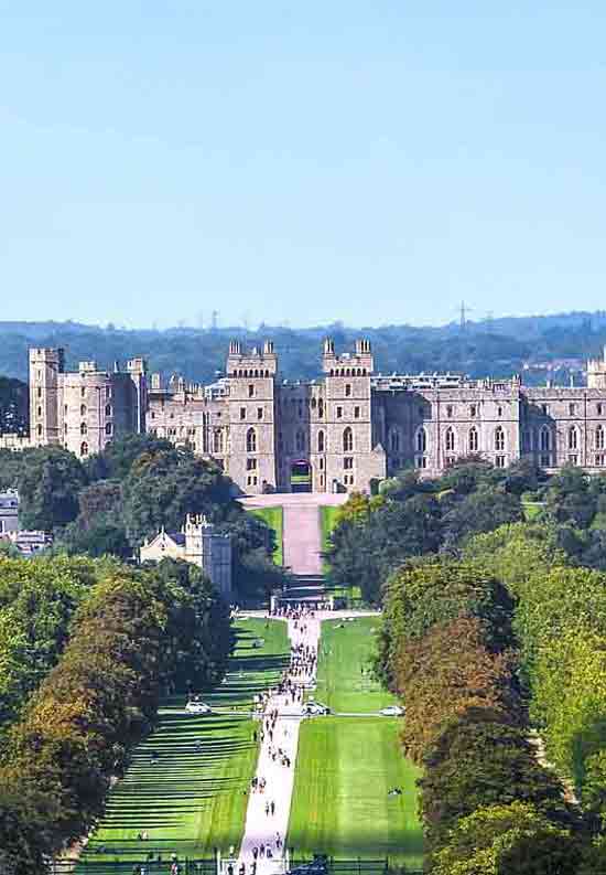 Panorama sur le chteau de Windsor