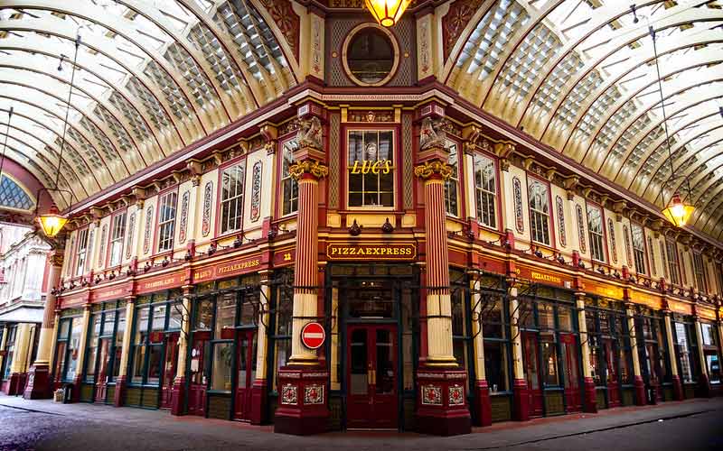 Marché couvert situé sur Gracechurch Street