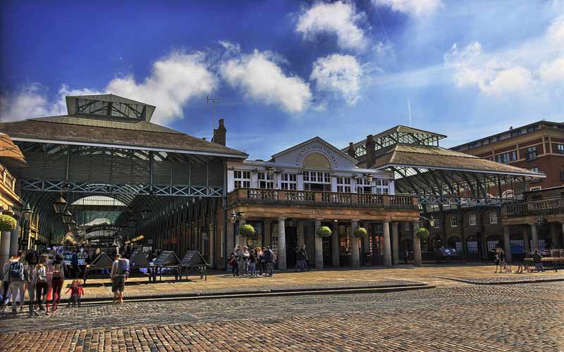 Extérieur des halles de Covent Garden