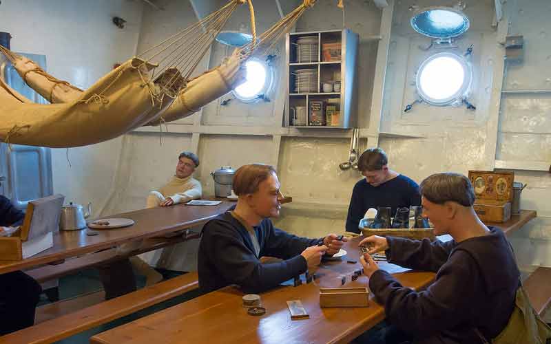 Dortoir du HMS Belfast