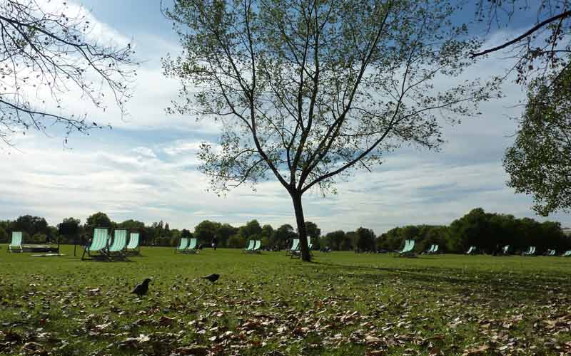 Location de chaises longues à Hyde Park