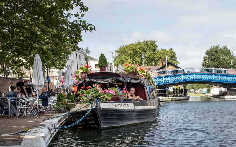 Waterside cafe, snack pour manger sur le pouce à Little Venice