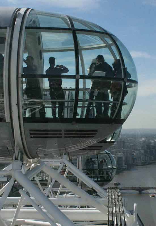 Profitez d'une vue  360 depuis le London Eye.