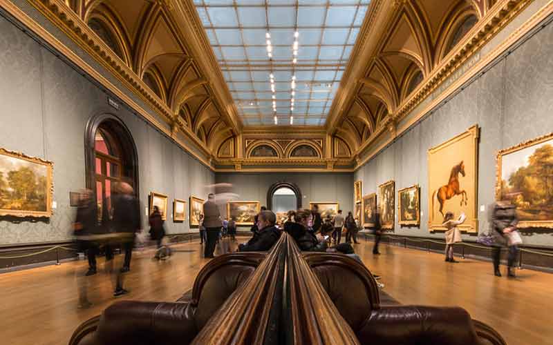 Tableaux exposés dans la galerie nationale